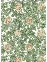 Morris & Co Tapete Rambling Rose - Leafy Arbour/ Pearwood