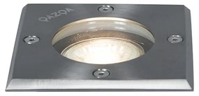 Faretto da incasso per terra in acciaio 10,5 cm IP65 - Basic Square