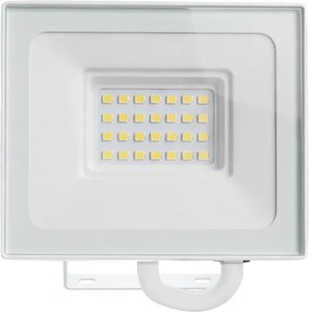 Faro LED 20W IP65 in Alluminio Bianco con OSRAM chip LED Colore Bianco Caldo 3.000K