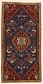 Gashghai Tappeto persiano 140x70 (Iran) Annodato A Mano