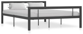 Giroletto Grigio E Bianco İn Metallo 140x200 Cm /