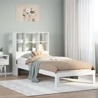 Letto con Libreria senza Materasso 75x190 cm in Legno Pino 3322547