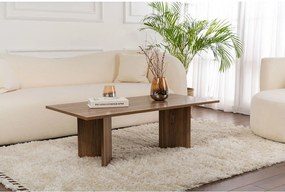 Tavolino da salotto marrone scuro con effetto noce 60x119 cm Sabin – Kalune Design