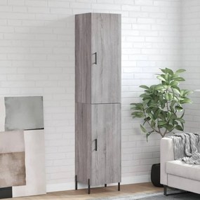 Credenza Grigio Sonoma 34,5x34x180 Cm İn Legno Multistrato /