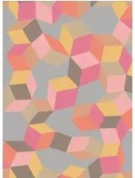 Designtapete Puzzle von Cole and Son - Pink & Orange