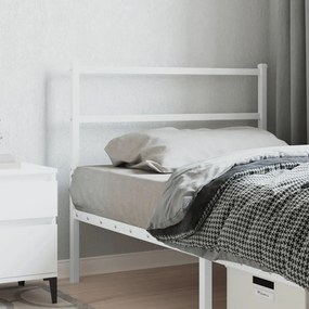 Testiera İn Metallo Bianco 107 Cm /