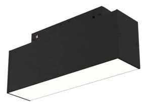 Lampada Per Binario Moderno Alluminio Nero Luce Calda 7W