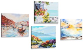 Set di quadri – Paesaggio dipinto