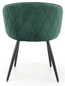 Sedia da pranzo CALMURE verde scuro
