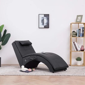Sdraio Massaggiante Con Cuscino Nero İn Similpelle /