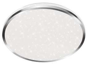 Plafoniera Moderna Acorus Spalsh Plastica Cromo Led Integrato 18W 4000K