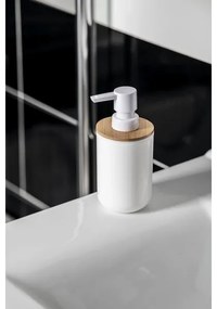 Aqualine - Distributore di sapone SNOW 350 mm bianco/bambù