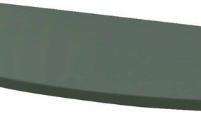 Top per lavabo Vague BADEN HAUS L 103 x H 1.6 x P 51 cm in legno, verde opaco, basetta sx