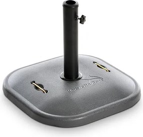 Base per Ombrellone Ø38 a Ø52 40x40x8 cm in Cemento 25 Kg Taddei...