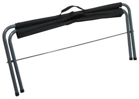 Panca da campeggio pieghevole nero/grigio