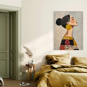 Quadro con elementi dipinti a mano 70x100 cm Mae – Styler