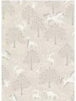 Littlephant Tapete Fairytale Fox - Dusty Pink