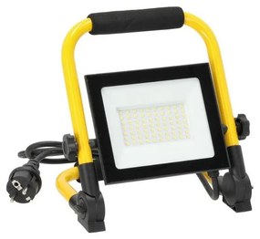 Riflettore LED portatile TIGRA LED/50W/4000K IP54 nero/giallo