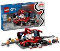 Pitstop e meccanici con monoposto Ferrari F1 Lego City