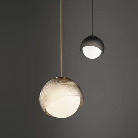 Ideal Lux - Lampadario LED a sospensione BLOOM 1xG9/3W/230V ø11,5 cm oro/beige fumé