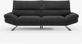 Eclipse Divano dal design moderno 2 e 3 posti con schienali traslanti - piedini alti in elegante microfibra smacchiabile T11