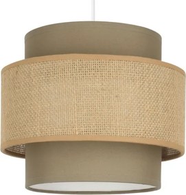 Brilagi - Lampadario sospeso con cavo RESNA 3xE27/60W/230V Ø 45 cm marrone/beige