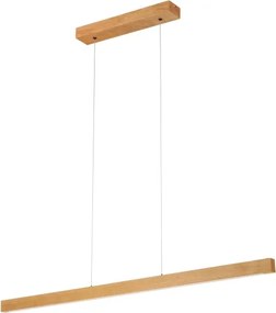 Lampadario LED a cavo VERDE LED/18W/230V 3000K 106 cm rovere