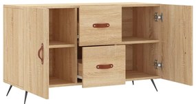 Credenza Rovere Sonoma 100x36x60 cm in Legno Multistrato