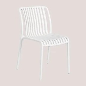 Pack 4 sedie da giardino impilabili Wendell Bianco - Sklum