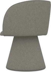 Sedia da pranzo grigia in imbottito Maia – Makamii