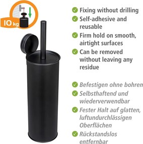 Scopino nero autoportante in acciaio Pavia - Wenko