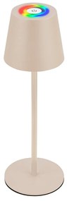 Lampada Da Tavolo Moderna Cilano Metallo Beige Led Integrato 3W 2700K