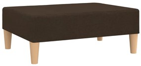 Poggiapiedi marrone scuro 78x56x32 cm in tessuto