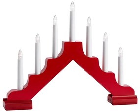 Markslöjd 706050 - Candelabro natalizio a LED EVELIN 7xLED/0,06W/6xAA bianco