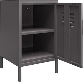 Comodino in metallo grigio Bradford - Støraa