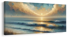 Quadro su tela – Raggi di sole sull’acqua
