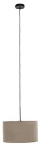 Lampada sospensione velluto talpa 35 cm - COMBI