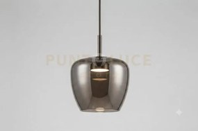 Sospensione 1 luce attacco gx53 con cavo cm 250 con vetro 1236 picc...