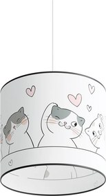 Lampada per bambini bianca Puss – Sollux