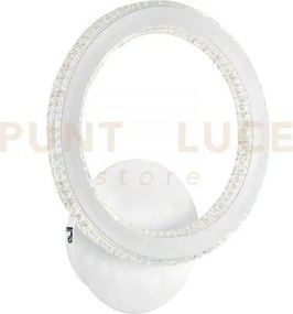 Applique a parete led bryant bianca 19w 2040lm 4000k 26x17x30cm dif...