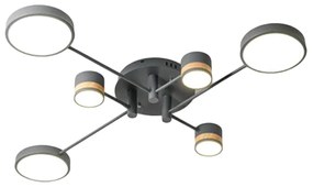 LAMPADA DA SOFFITTO GREY GRIGIA APP529-6C