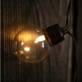 Catena decorativa solare 20 LED, 8 modalità, batteria 500 mAh, 7,6 m, IP67, bianco caldo