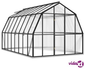 vidaXL Serra con Telaio di Base Antracite 12,63 m² in Alluminio