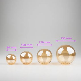 Brilagi -Vetro di ricambio per lampadario, applique e lampada MISTEL,MILLA diametro 8 cm oro