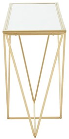 Consolle con piano in vetro oro 40x120 cm Farran - Premier Housewares