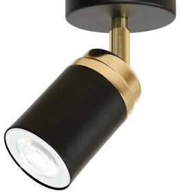 Faretto RENO 1xGU10/8W/230V nero/oro