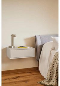 Comodino color crema da parete Platt – Teulat