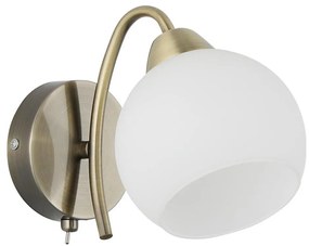 Lampada da parete NESTOR 1xE27/40W/230V ottone