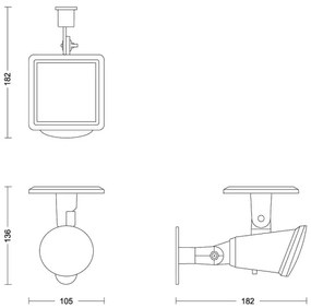 Philips - Applique a LED solare JIVIX LED/1,4W/3,7V 1800 mAh IP44