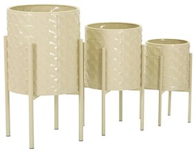 Set di coprivaso in metallo 3 pzø 36 cm Betsy - Mauro Ferretti